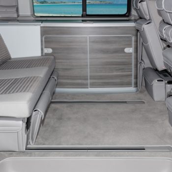 Brandrup Velour carpet for passenger compartment, VW T6/T5 California Ocean/SE  "Palladium" - Two Rails 100 708 610