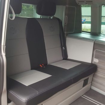 Premium ‘Leather Look’ Seat Covers for VW California Black/Grey