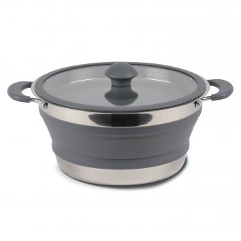 Kampa Collapsible 3L Grey Saucepan