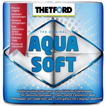 Thetford Aqua Soft Dissolving Toilet Paper x 4 Rolls