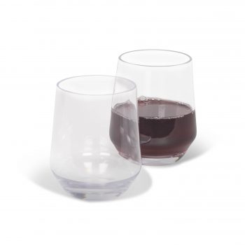 Kampa Soho Tumbler/Stemless Wine Glass 350ml Pack of 2