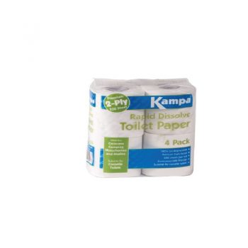 Kampa Rapid Dissolve Toilet Roll Paper - 4 Rolls