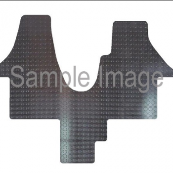 VW T6.1 Walk-Through Premium Rubber Cabin Mat (Circle Design)