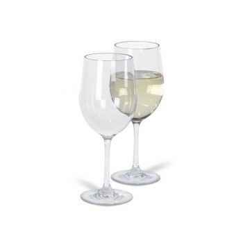 Kampa Noble White Wine Glasses 350ml (12oz) Pack of 2