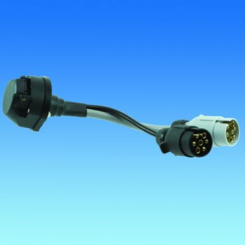 13 Pin Socket to 7N &7S Plugs - Older car (7 pin) newer caravan (13 pin)