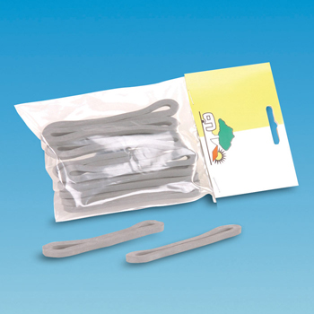 Pack of 10 x Long Straight Rubber
