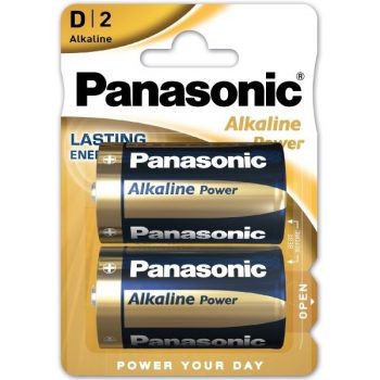 Panasonic Alkaline Power 'D' Batteries - Pack of 2