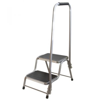 Maypole Steel Double Caravan Step With Handrail