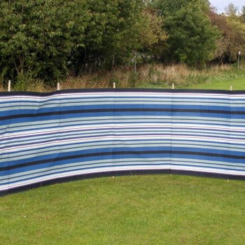 Blue Diamond 7 Poled Navy / Burgundy 'Striped' Windbreak