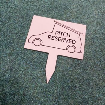 VW Campervan reserved pitch sign