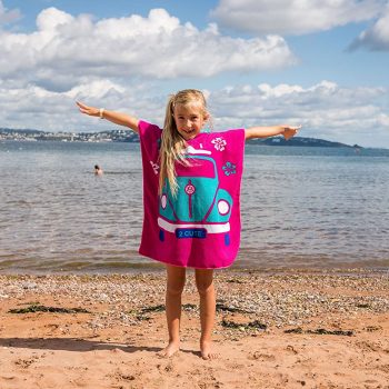 VW Pink Poncho Towel