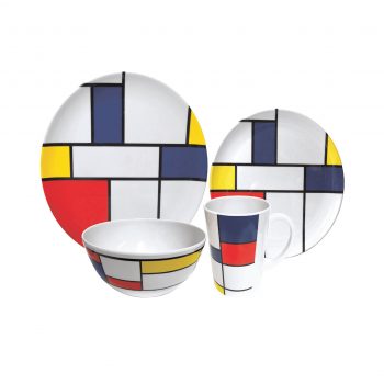 Leisurewise De Stijl 16 Piece Melamine Set