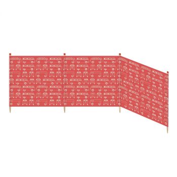 VW Camper Windbreak 4 Pole - Red