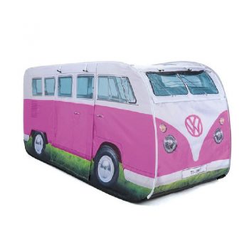 Official Volkswagen Campervan Kids Pop Up Tent - Pink
