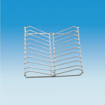 Caravan Wire Plate Rack - White Plastic Coated