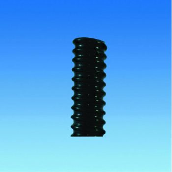 Black 25mm (1") ID Spiral Convoluted Waste Pipe/Hose - 1 Metre Length