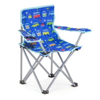 VW  Kids Folding Camper  Camping Chair - Blue