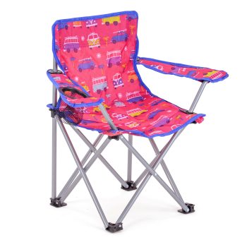 VW  Kids Folding Camper  Camping Chair - Pink