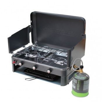 Outdoor Revolution Twin Burner Gas Camping Stove & Grill