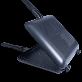 RidgeMonkey Connect Compact Sandwich Toaster Inc Case & Utensils – XL Granite