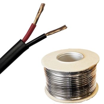 12V 24V Flat Twin 2 Core light Cable 2 x 1mm 16.5amp