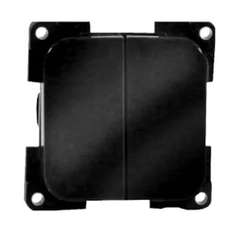 Powerpart C-Line Double Electrical Switch – Black