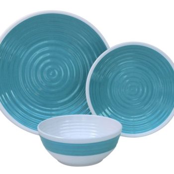 Premium 12pc Melamine Plate and Bowl Set